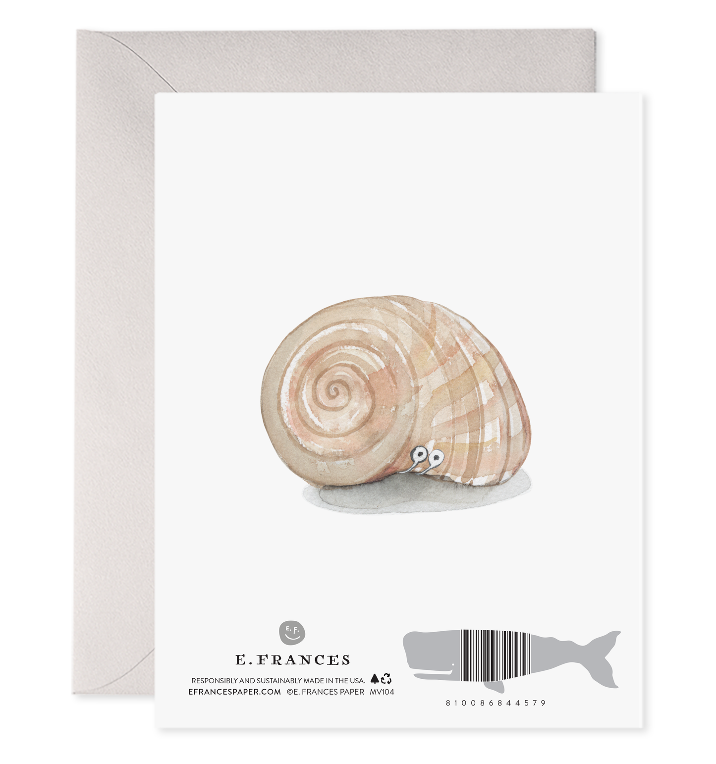 New Shell Snail Hermit Crab Housewarming New Home Card