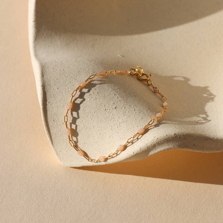 Opal Gemlink Bracelet : 14k Gold Fill / 6.5"