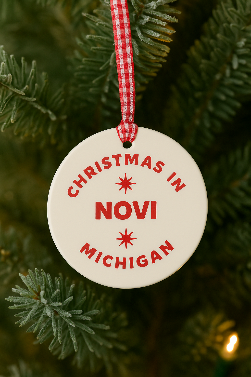 'Christmas In La Mesa' Ceramic Ornament