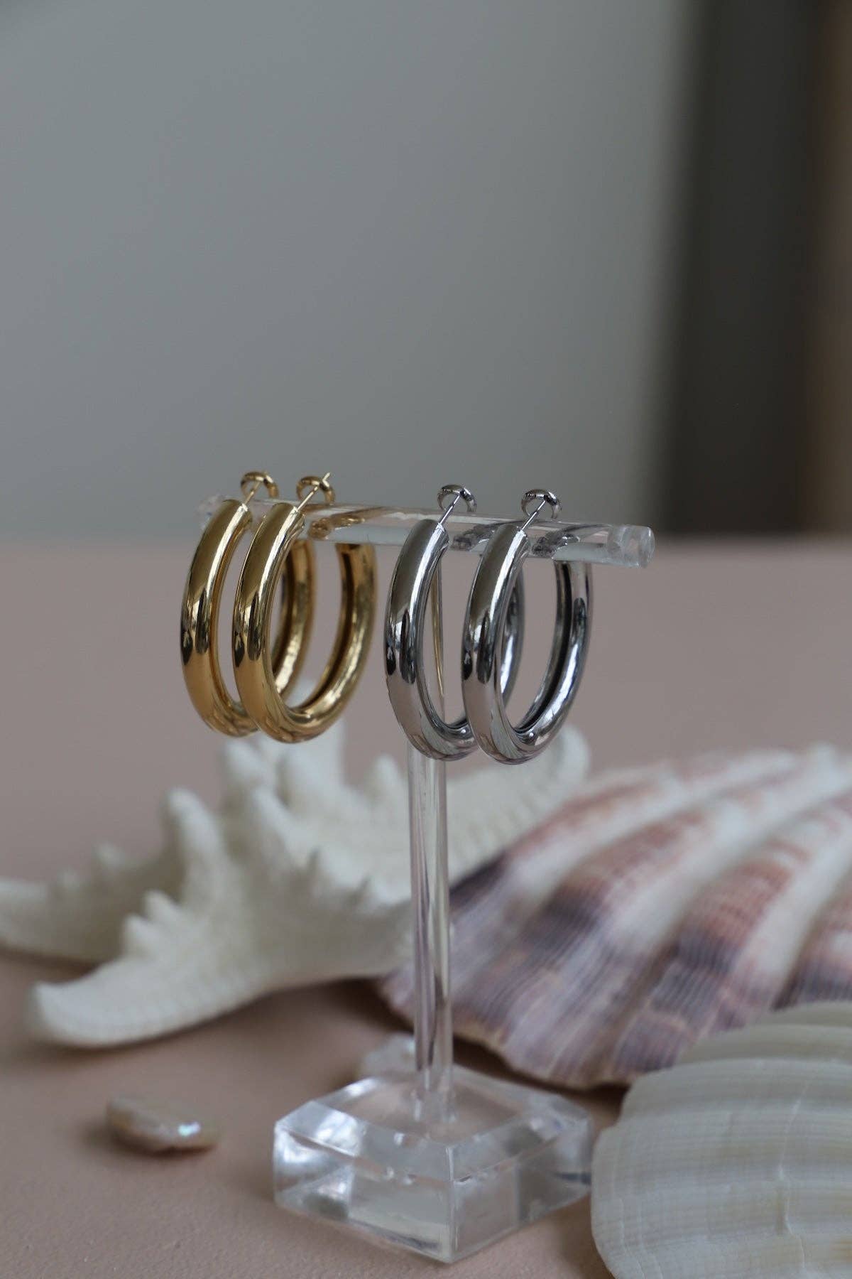 Colette Silver Hoops