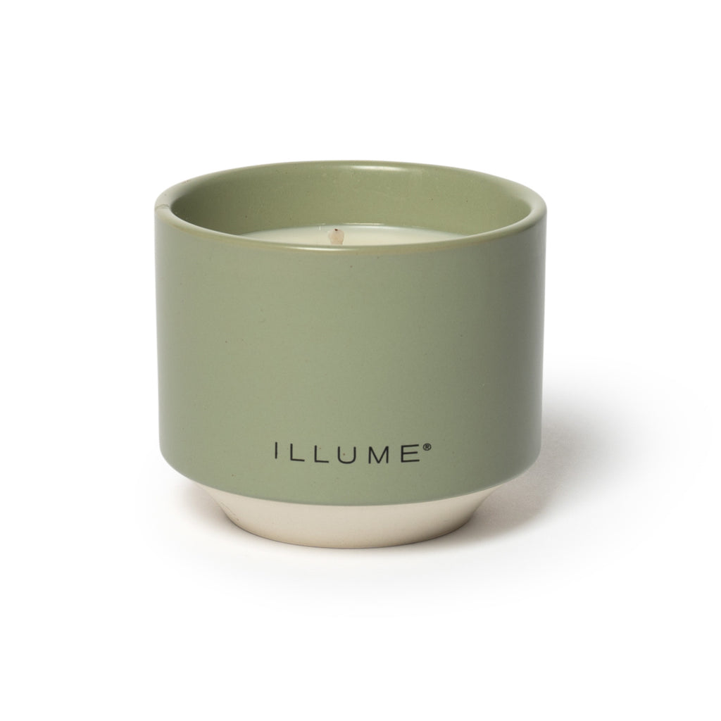 Illume 5.8 oz Matte Ceramic Candle | Hinoki Sage