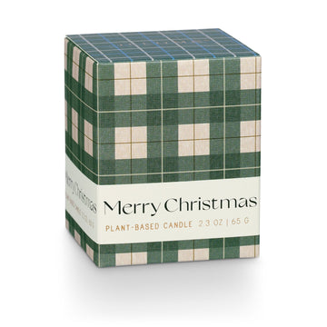Illume 2.3 oz Boxed Votive Candle | Balsam & Cedar | Merry Christmas