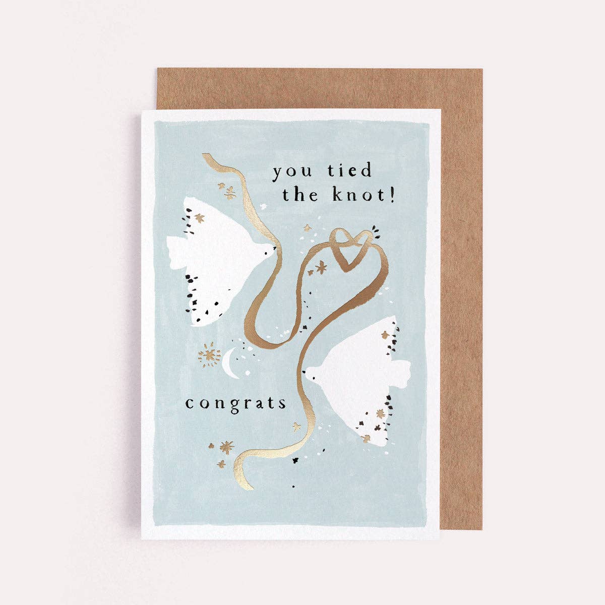 Tied the Knot Wedding Card | Luxury Wedding Greeting Cards