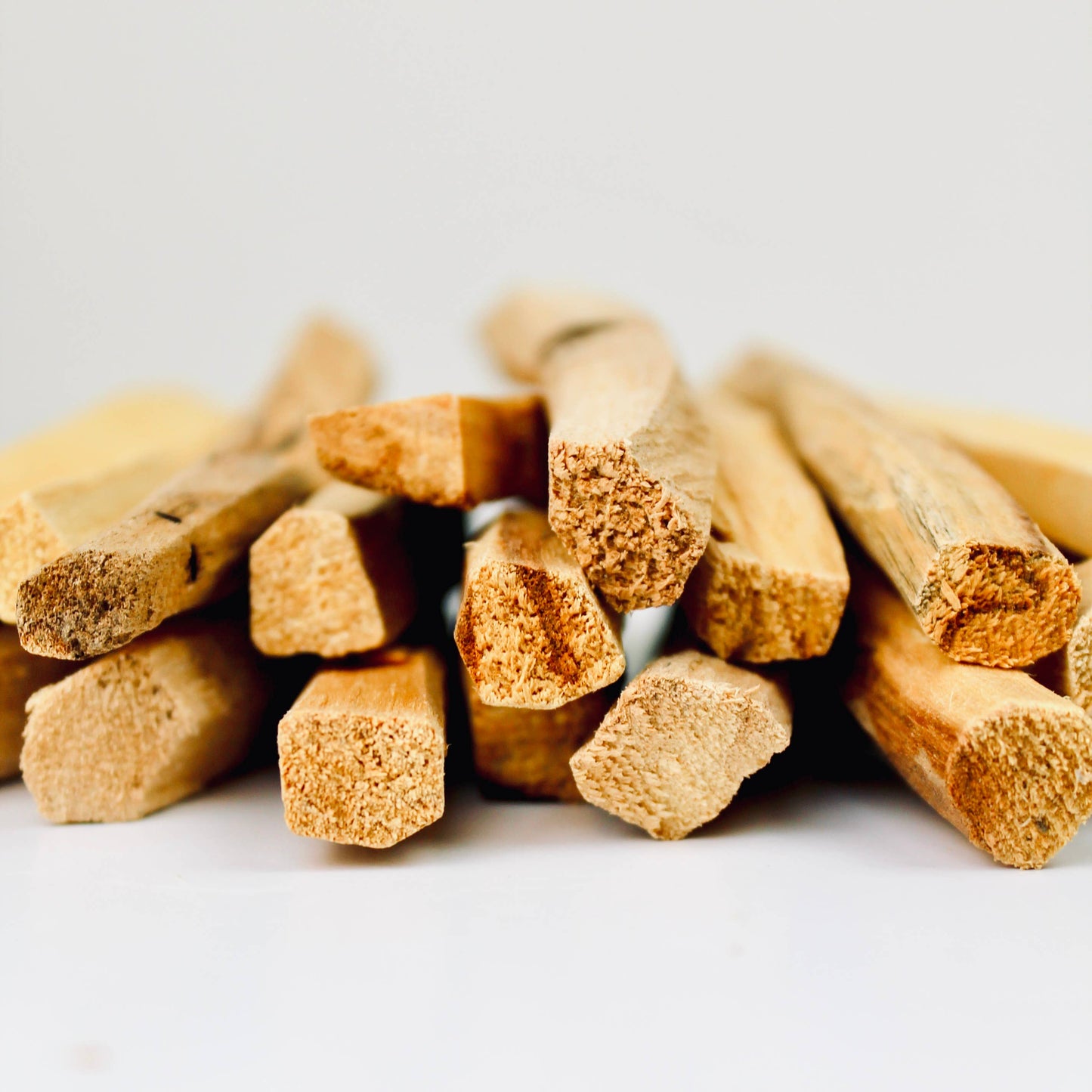 Leather-Wrapped Ecuadorian Palo Santo Smudge Stick | Set of 8