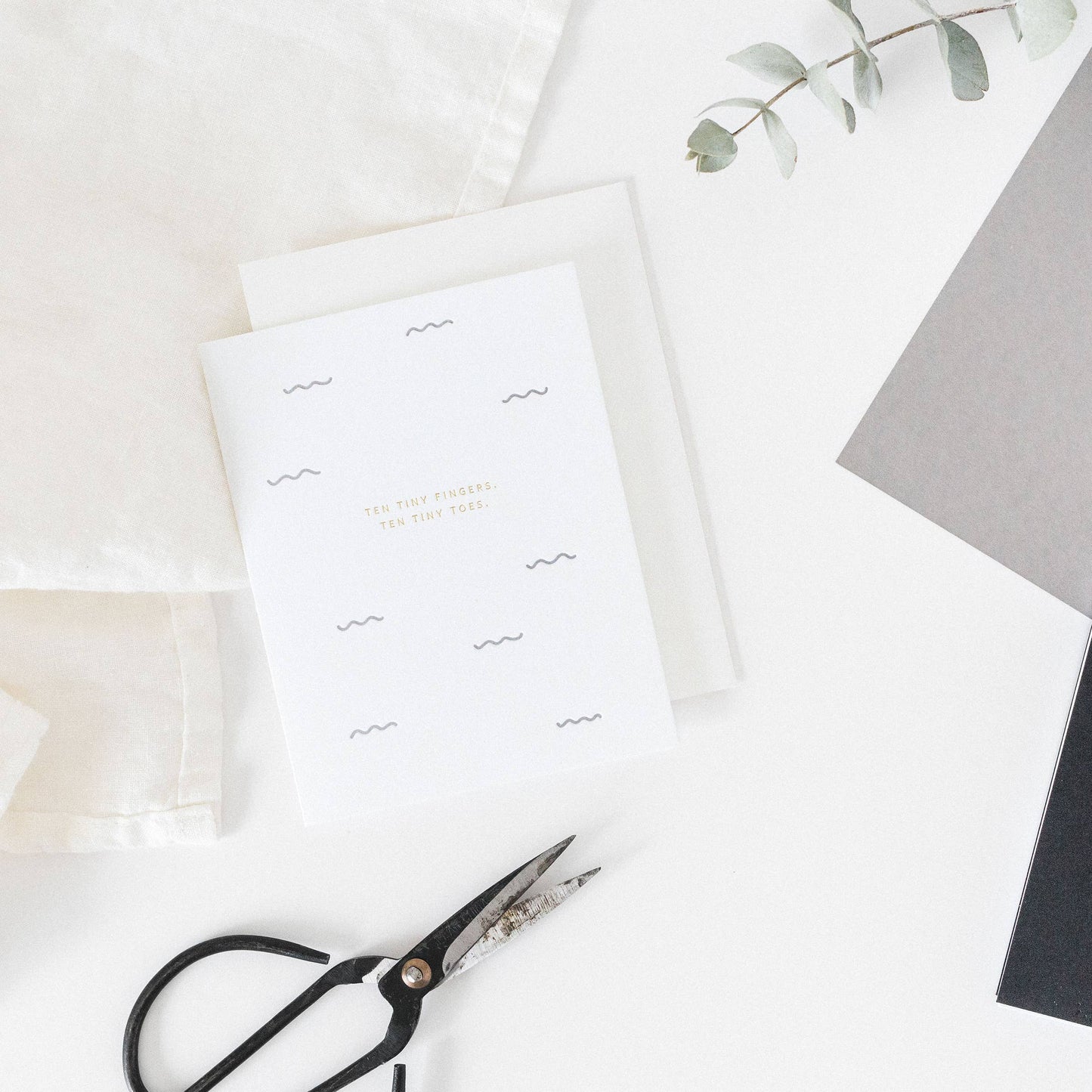 Ten Tiny Fingers Greeting Card