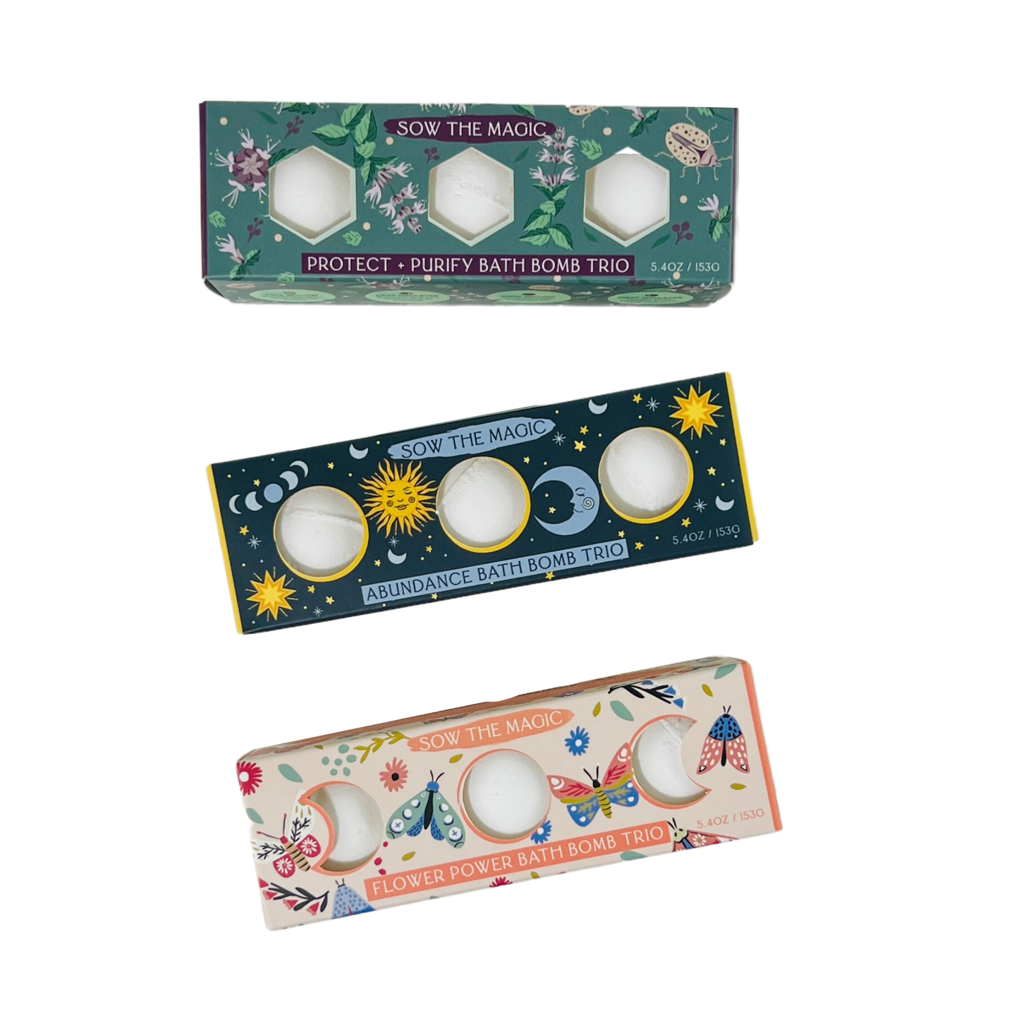 Bath Bomb Trio | Moon Phase Abundance