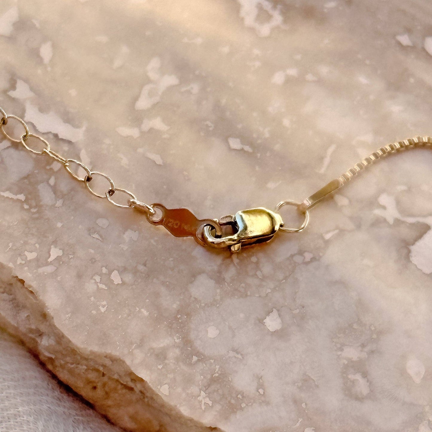 Classic Box Gold Filled Layering Chain Necklace