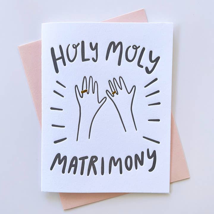 Holy Moly Wedding Card
