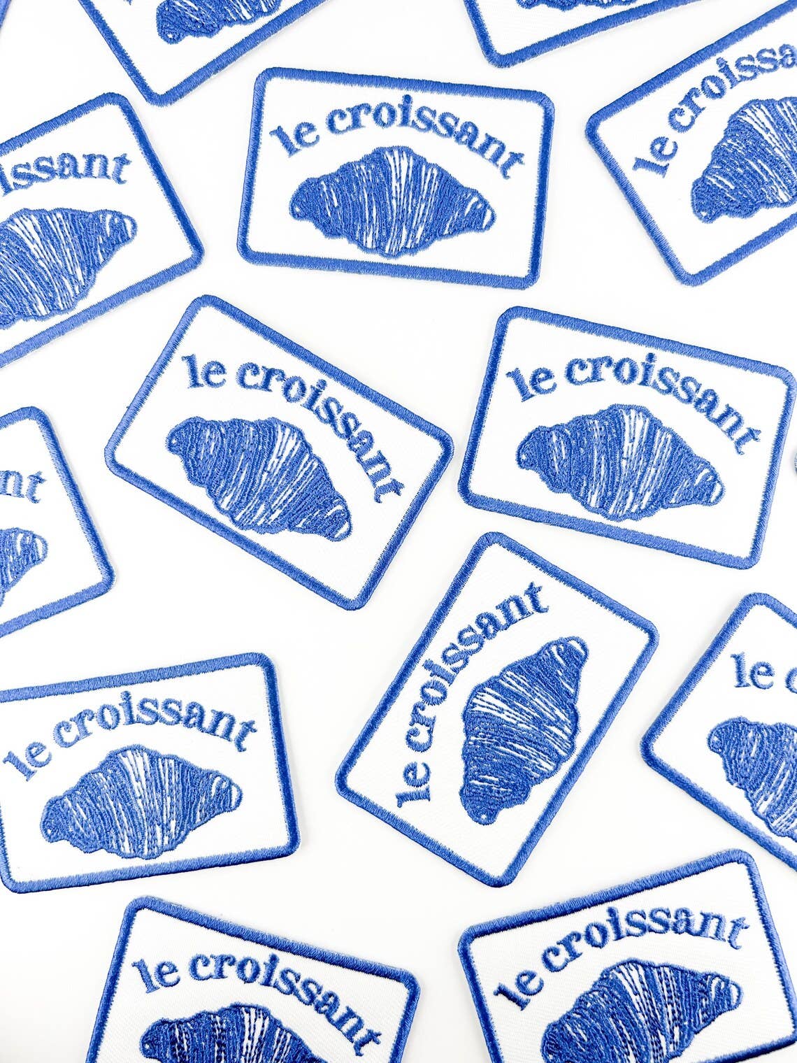 Le Croissant Embroidered Iron-On Patch