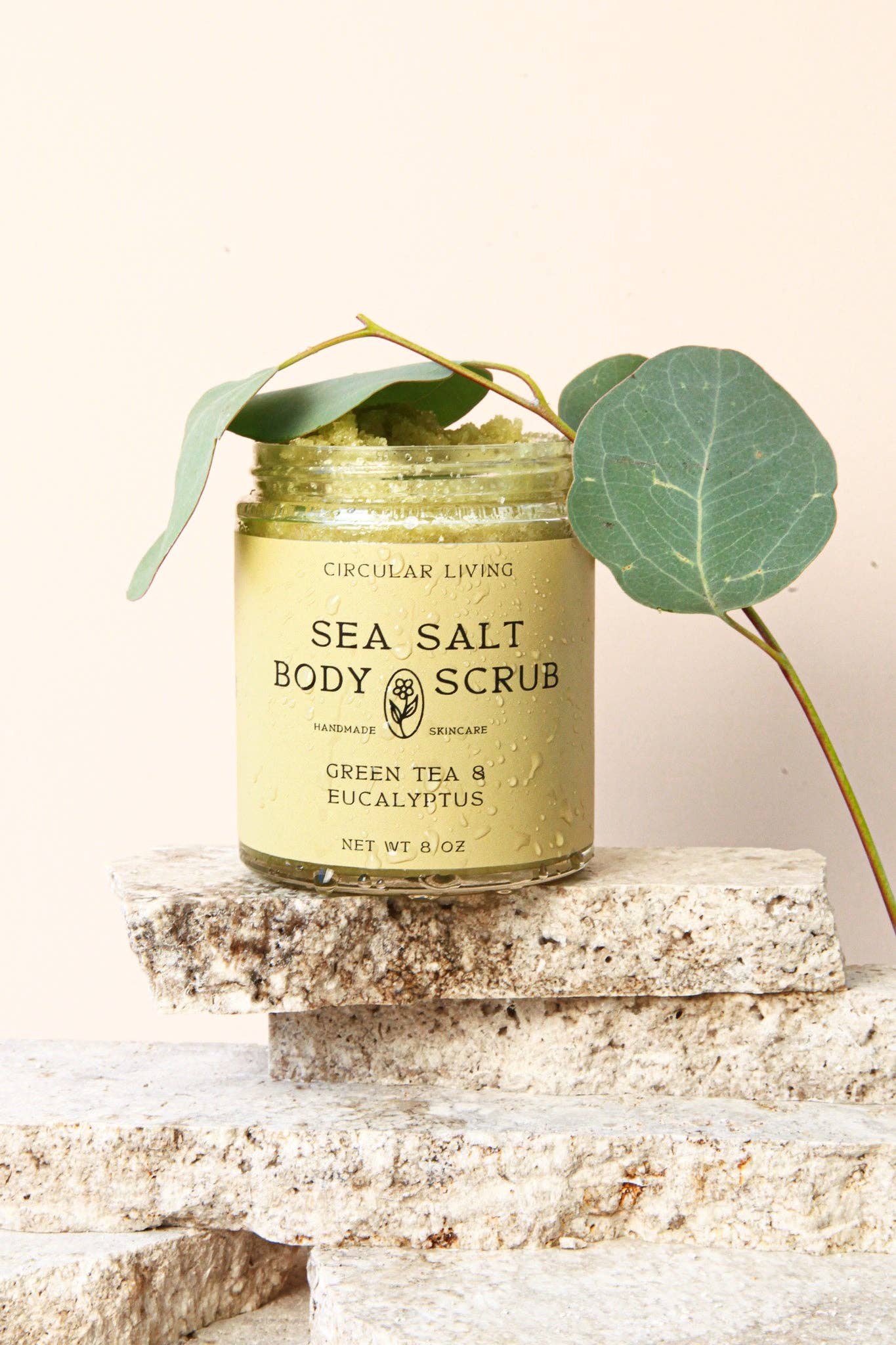 Sea Salt Body Scrub | Green Tea & Eucalyptus