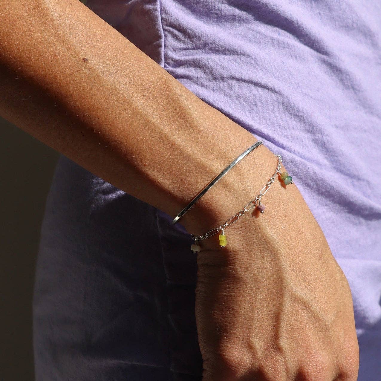 Desert Bloom Bracelet I Sterling Silver / 6.5"
