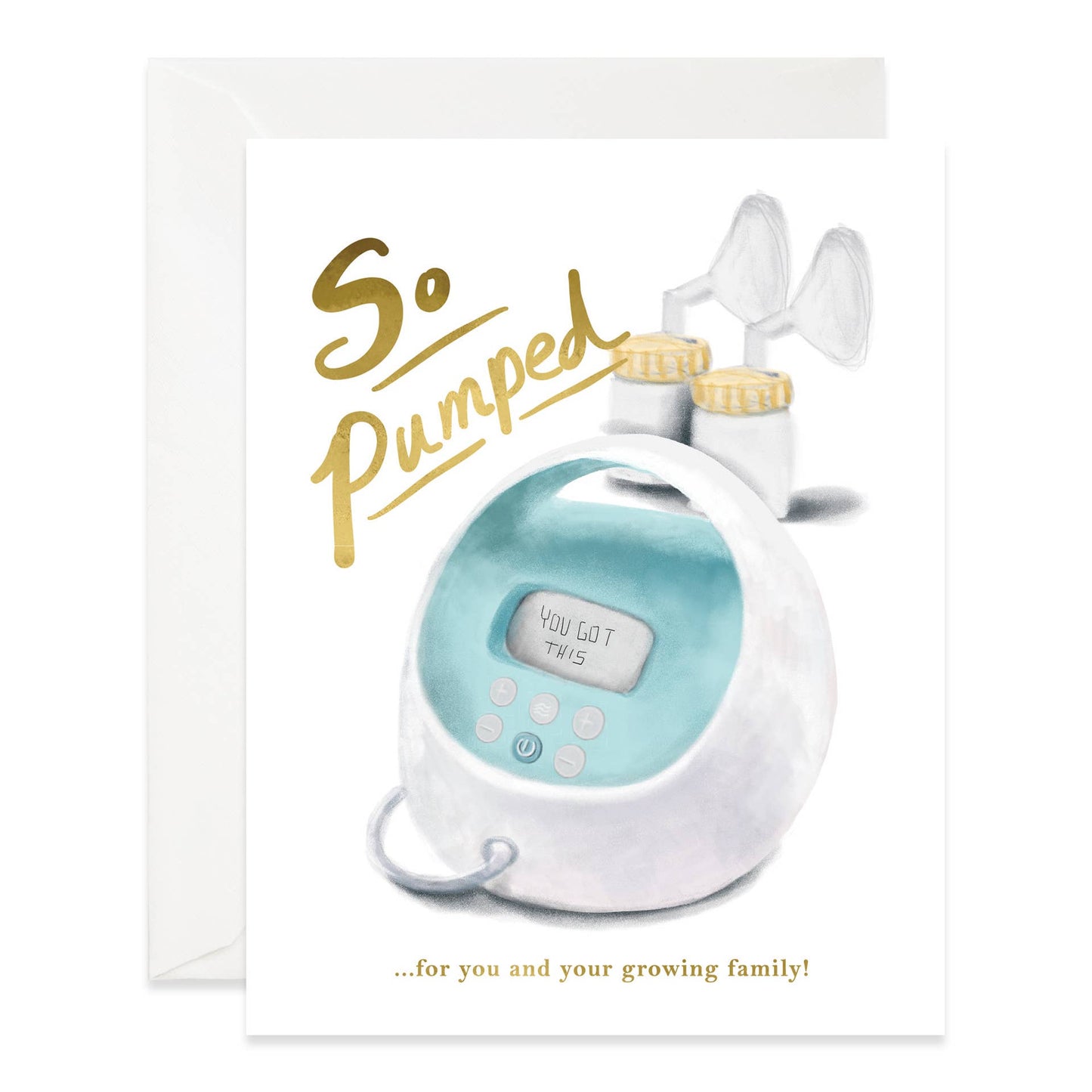 Breast Pumped for You Baby Card