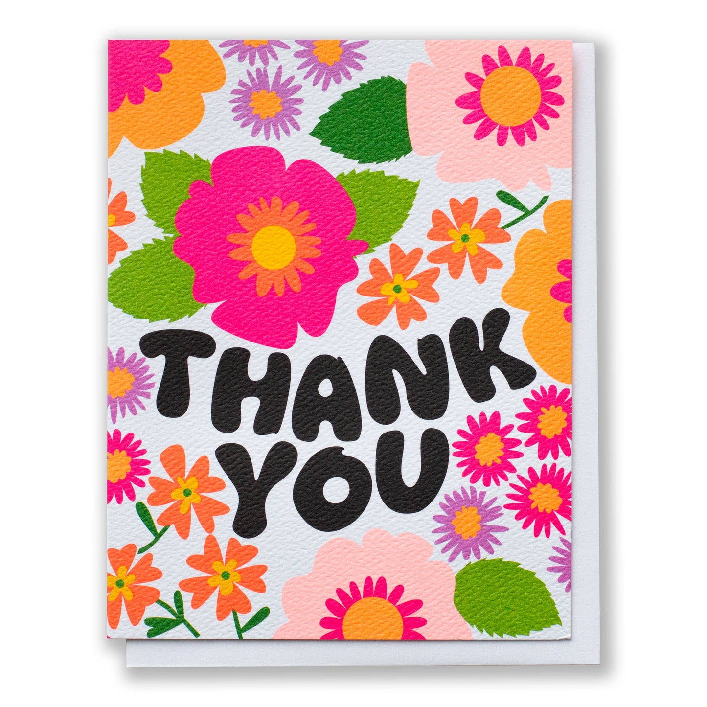 Groovy Floral Thank You Card