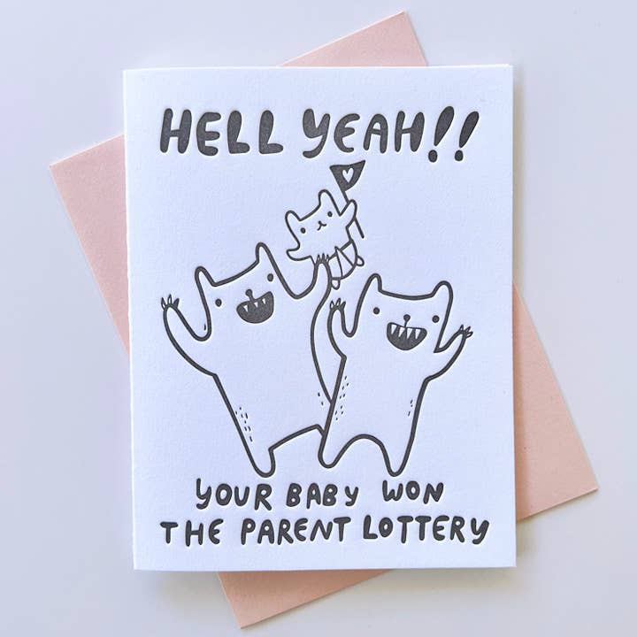 Parent Lottery Baby Card