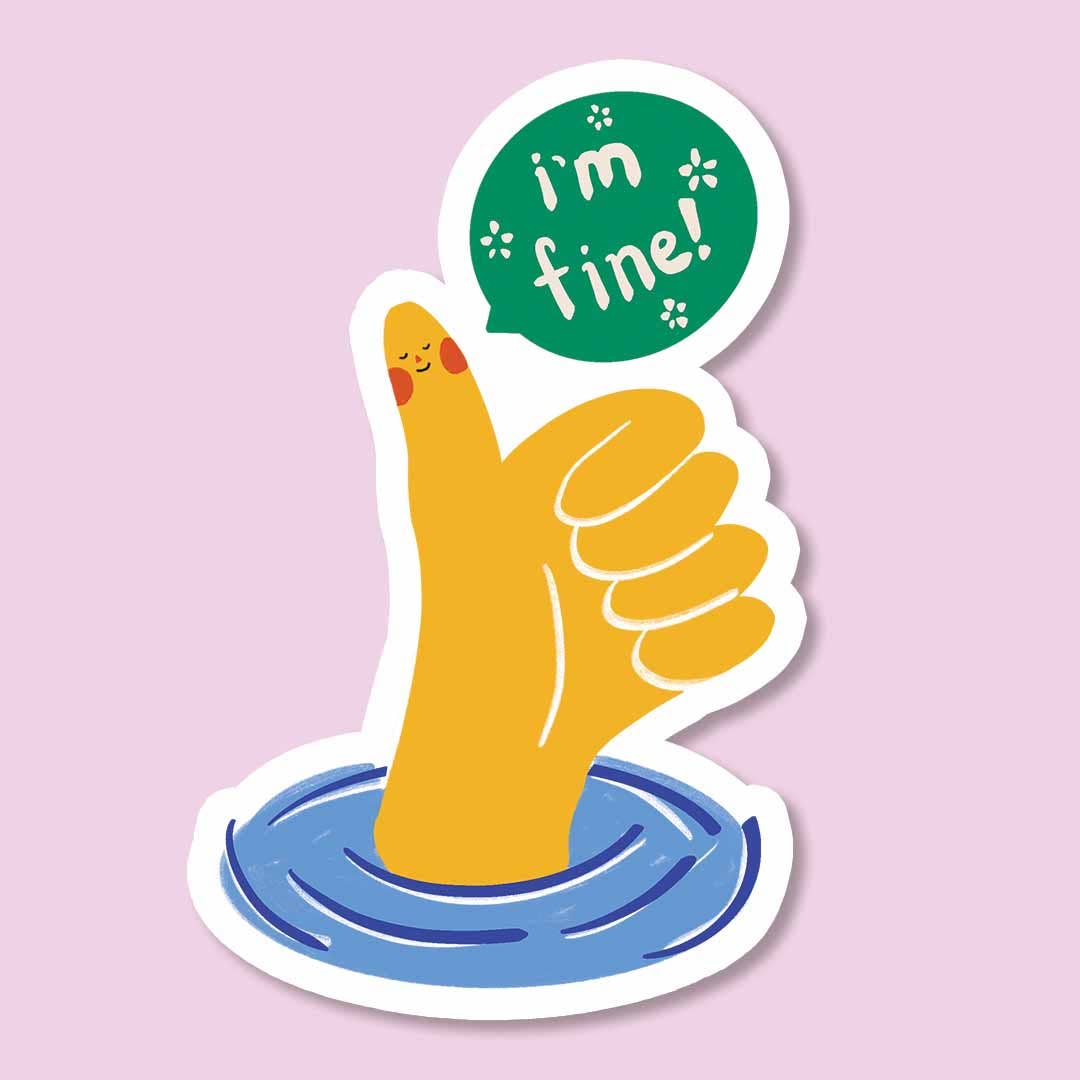 I'm Fine Sticker