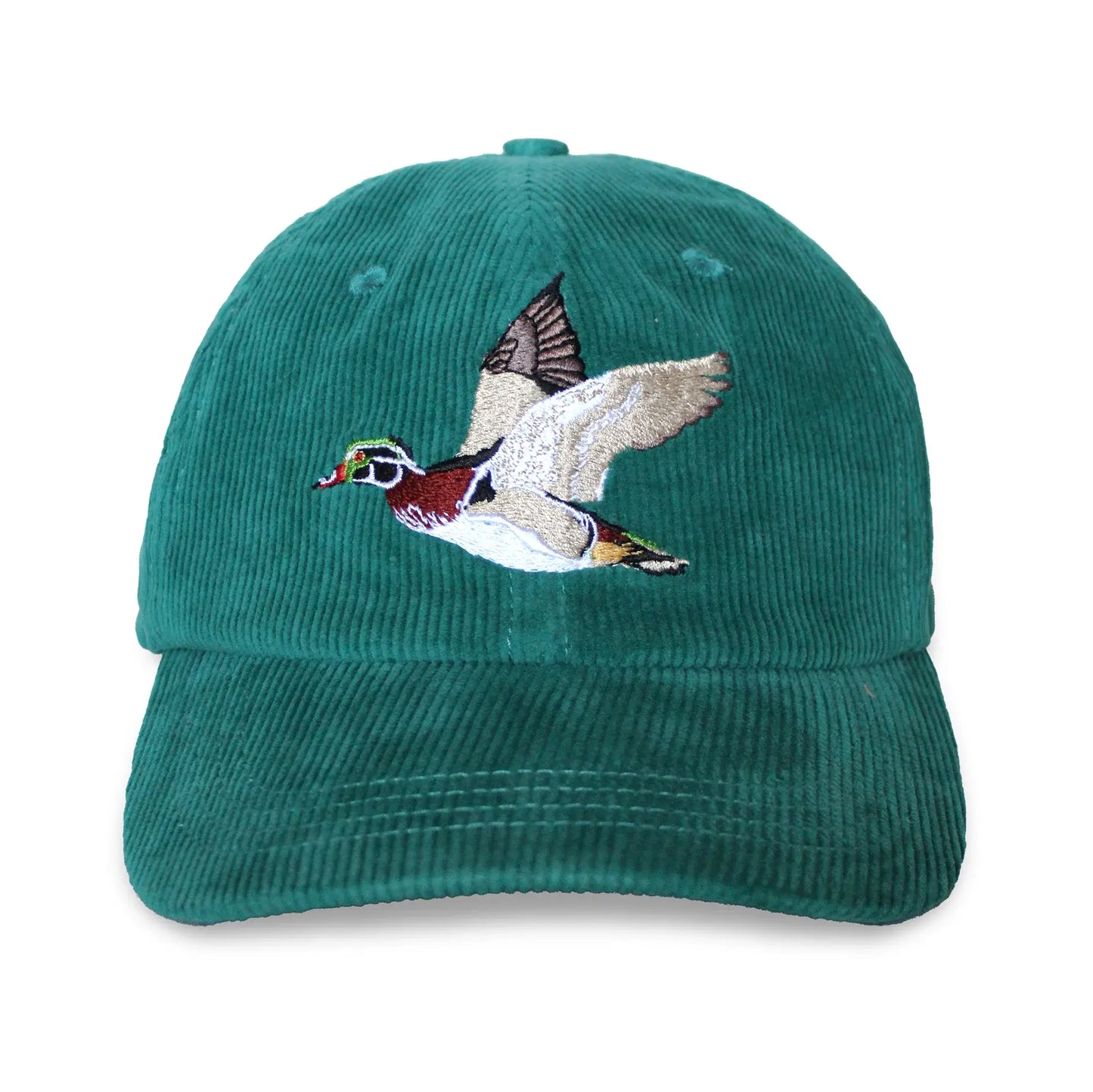 Teal Wood Duck Corduroy Hat
