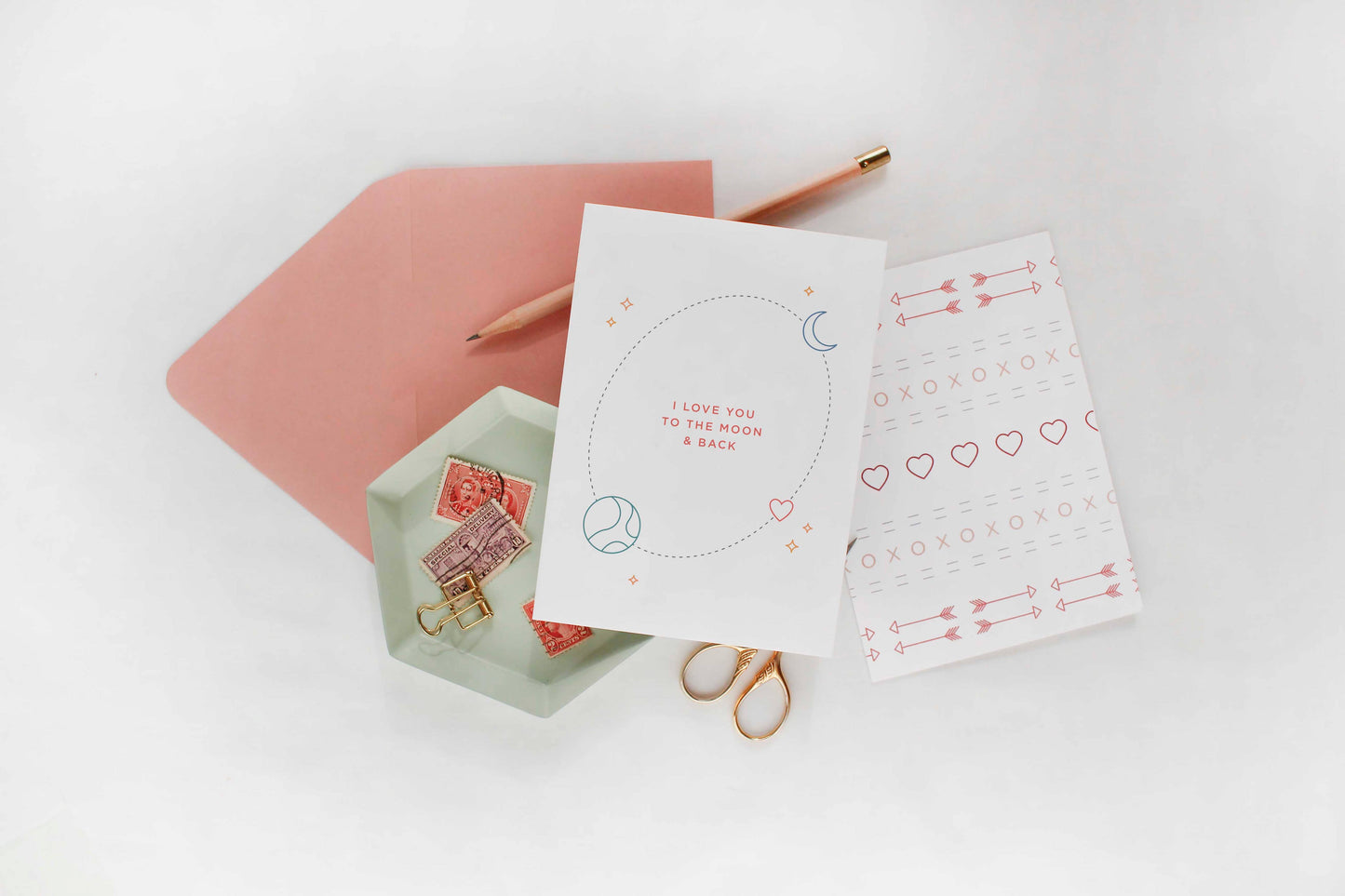 I Love You to the Moon & Back Love Card