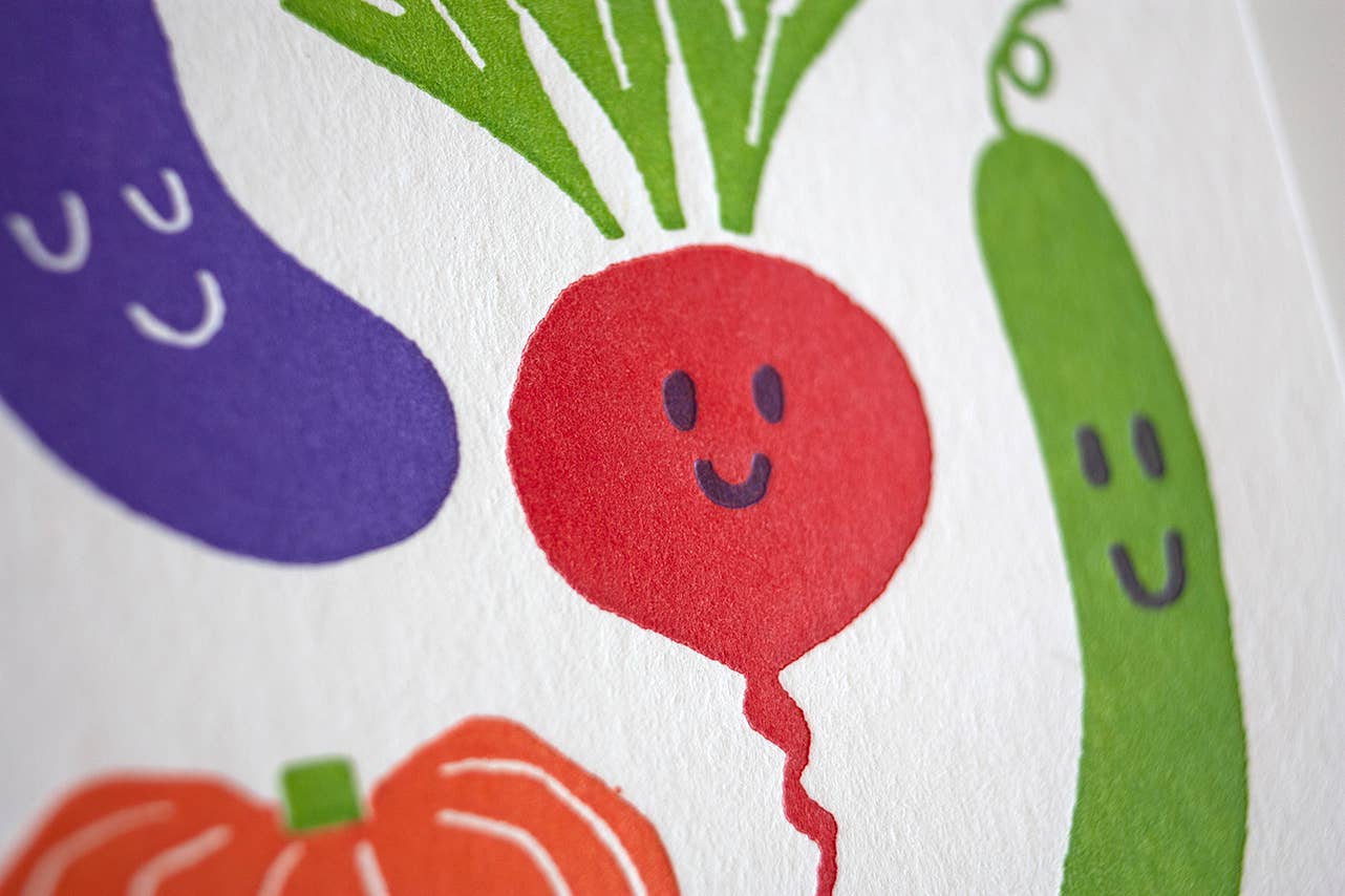 Veggies Birthday Card