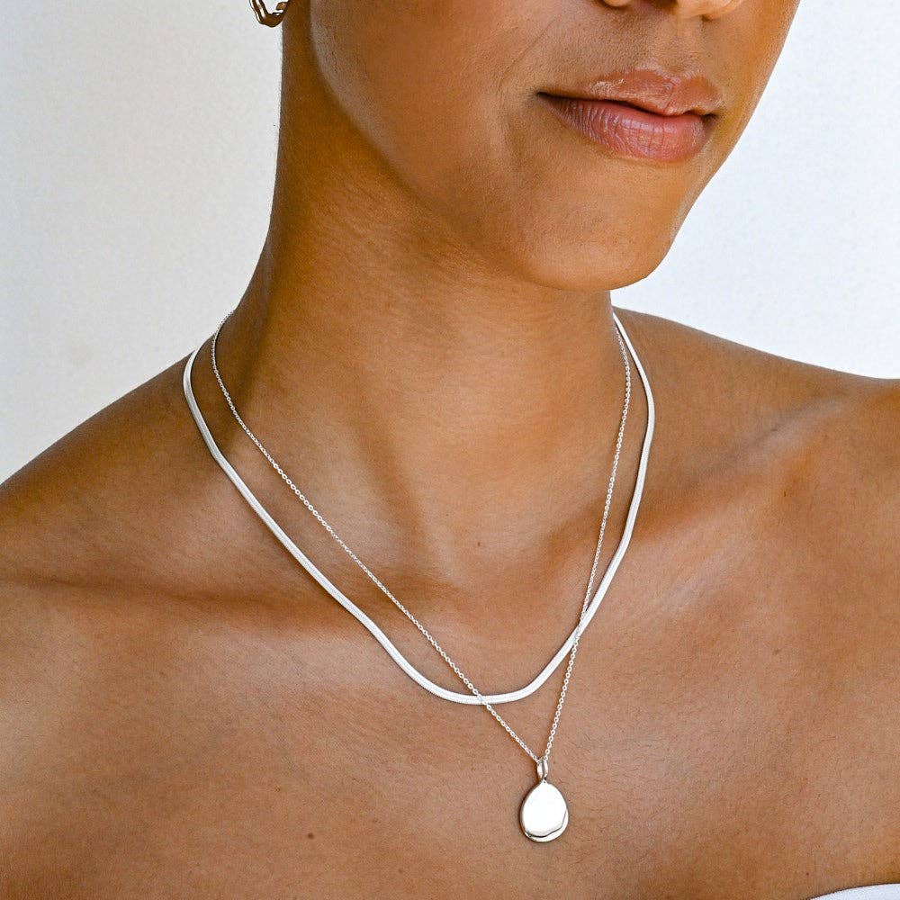 Edge Necklace | Sterling Silver