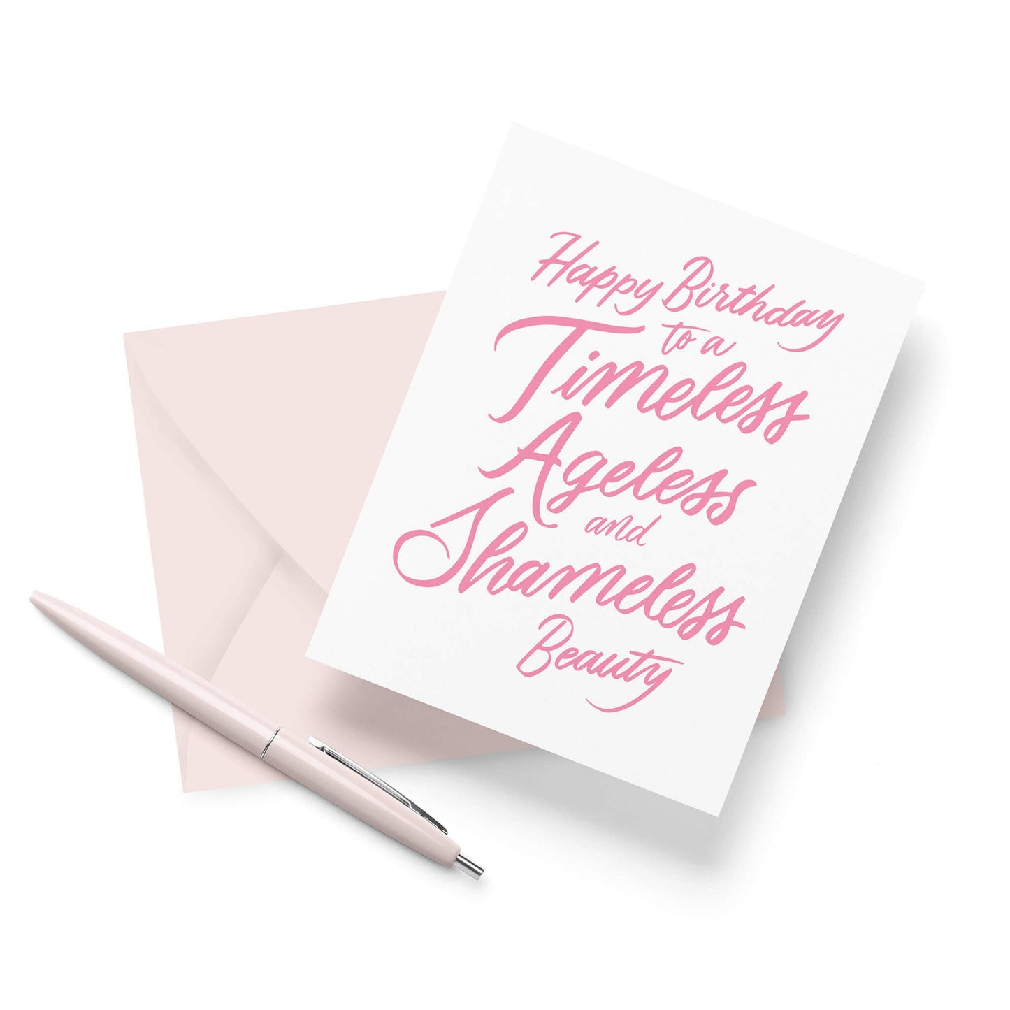 Shameless Letterpress Birthday Card