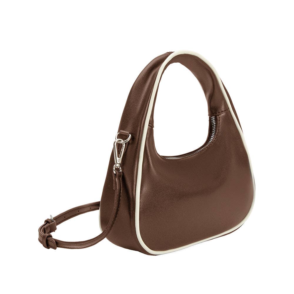 Sarita Chocolate Vegan Top Handle Bag