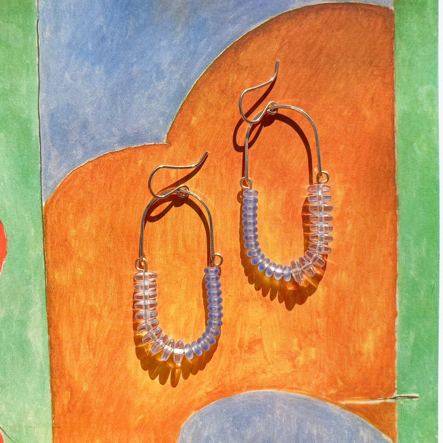 Balance Earrings- Sapphire + Periwinkle