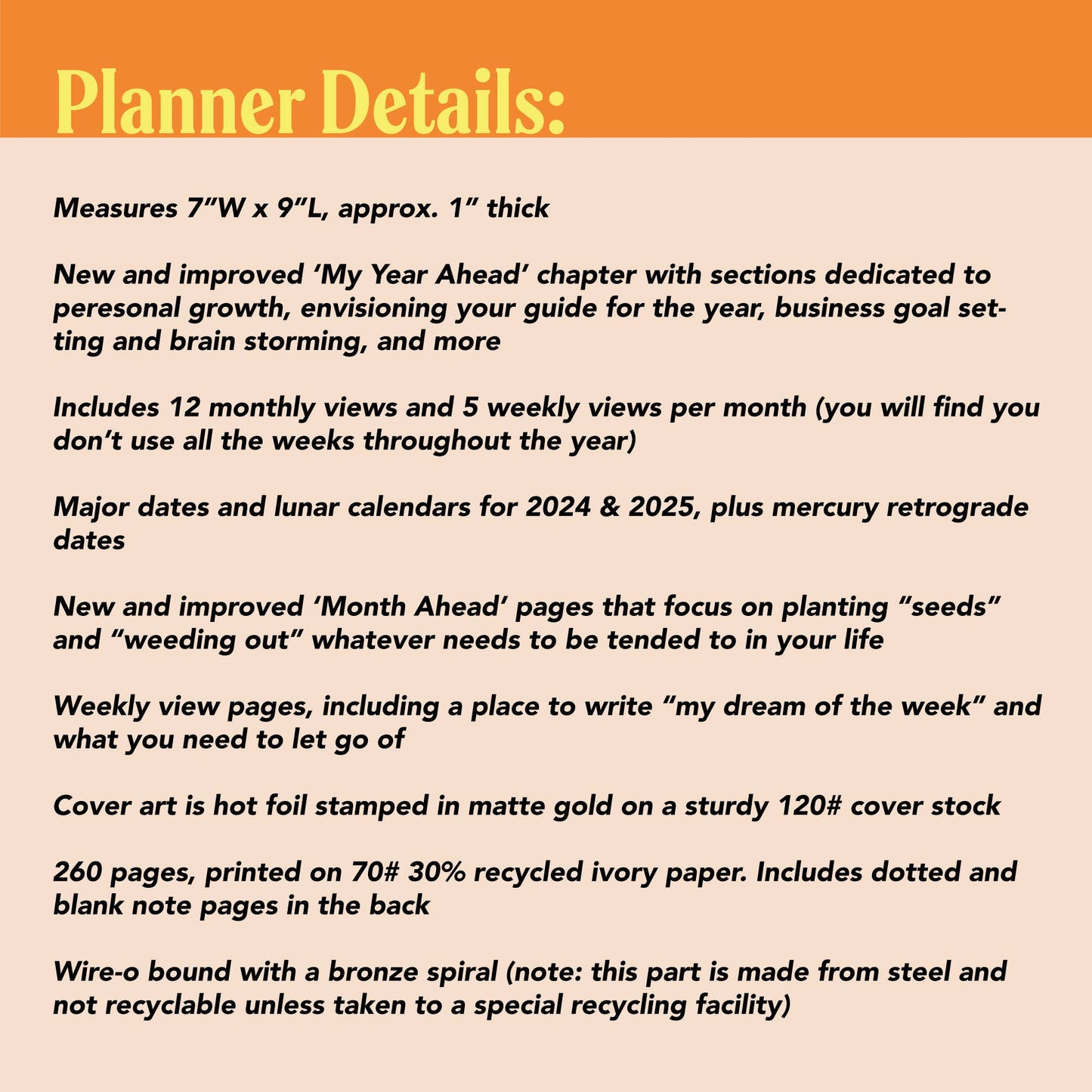 Undated Planner