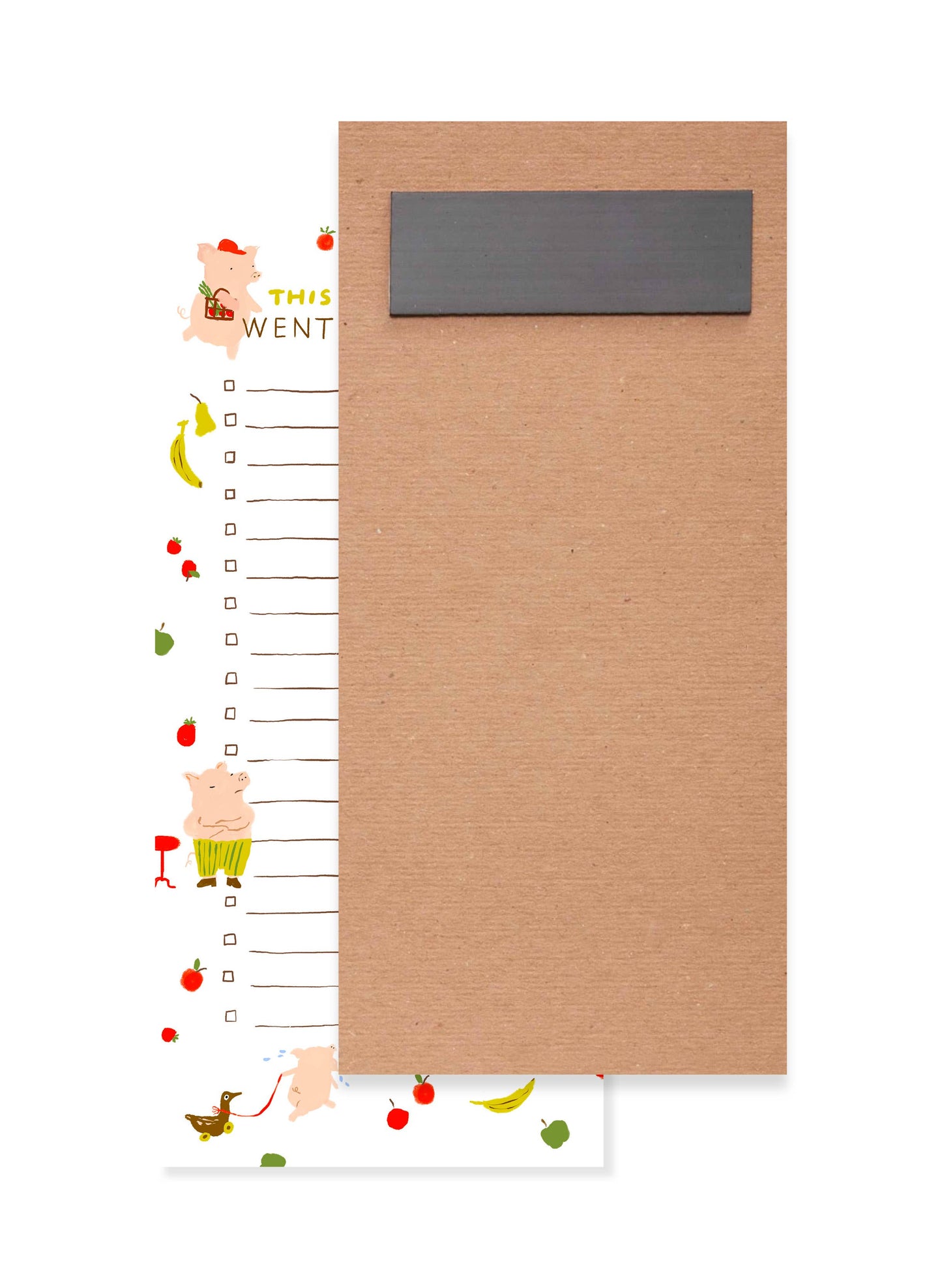 Piggy Market - Cute Animal Grocery List Pad
