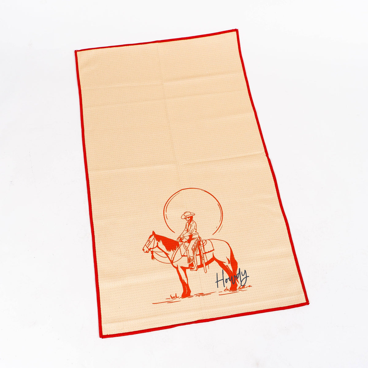 Howdy Tea Towel - Cream