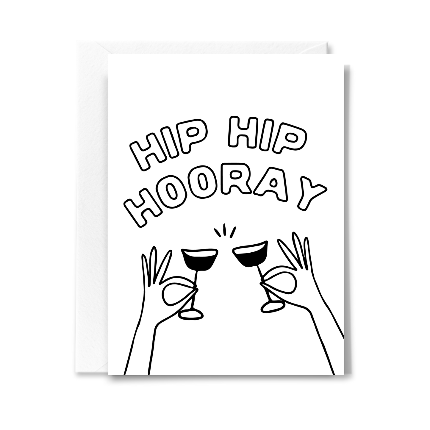 Hip Hip Hooray Congrats Card