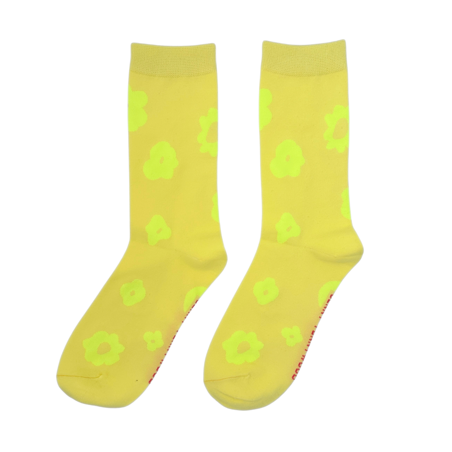 Crew Socks | Celeste in Sunny Yellow & Neon