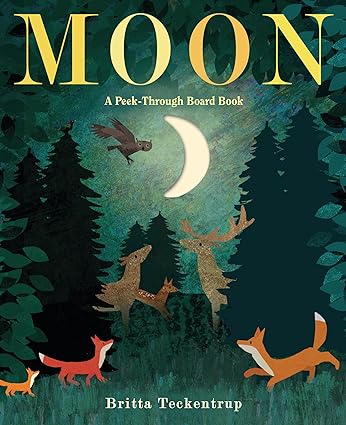 A Peek-Through Board Book | Moon