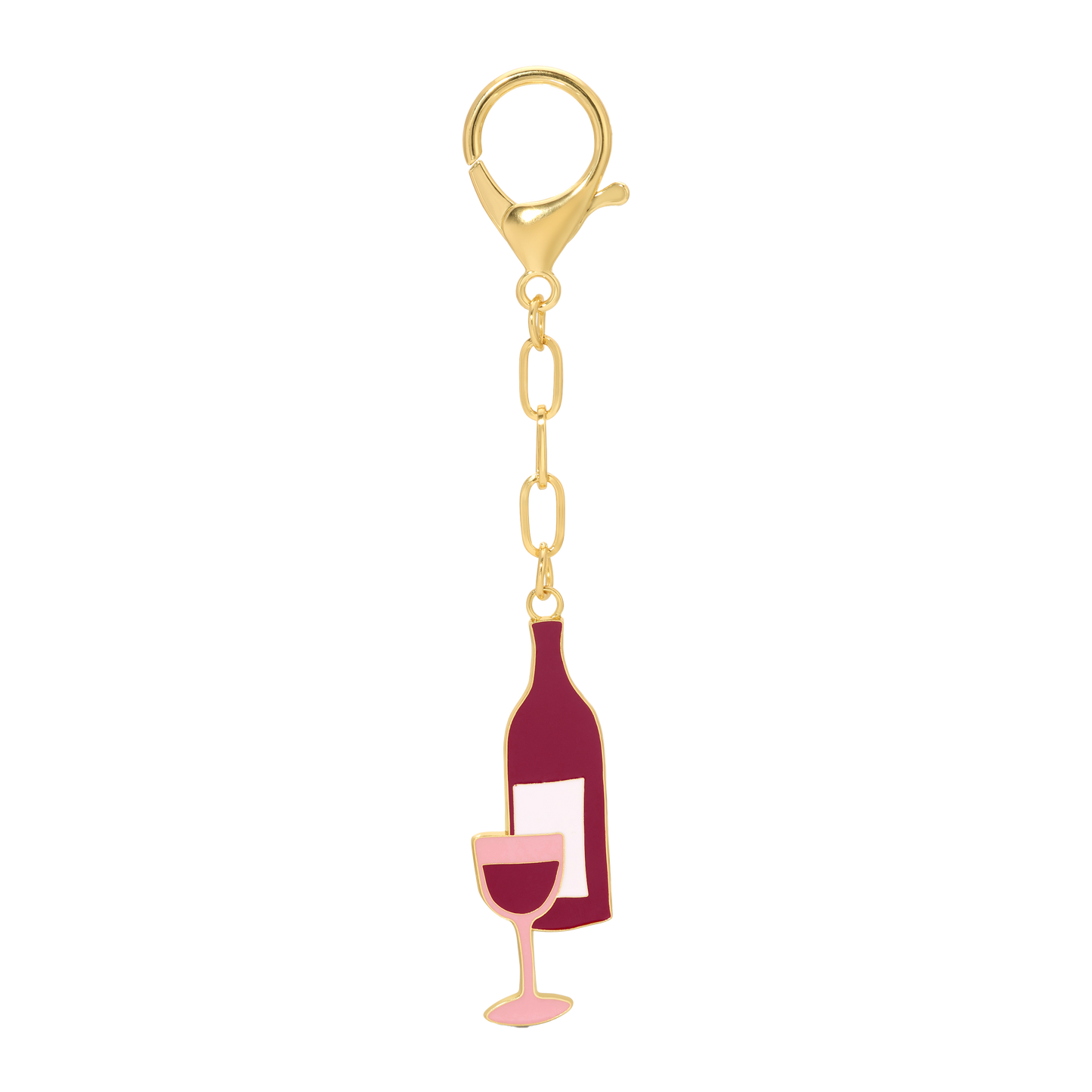 Enamel Bag Charm - Wine