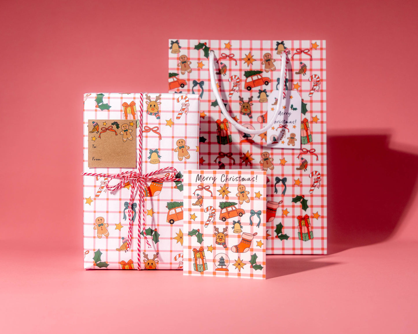 Festive Icons Christmas Greeting Card