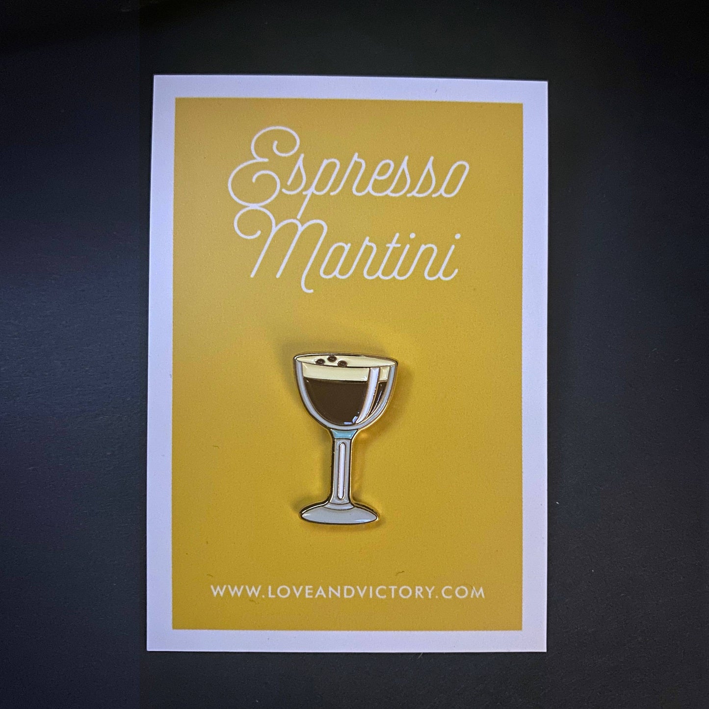 Espresso Martini Cocktail Pin