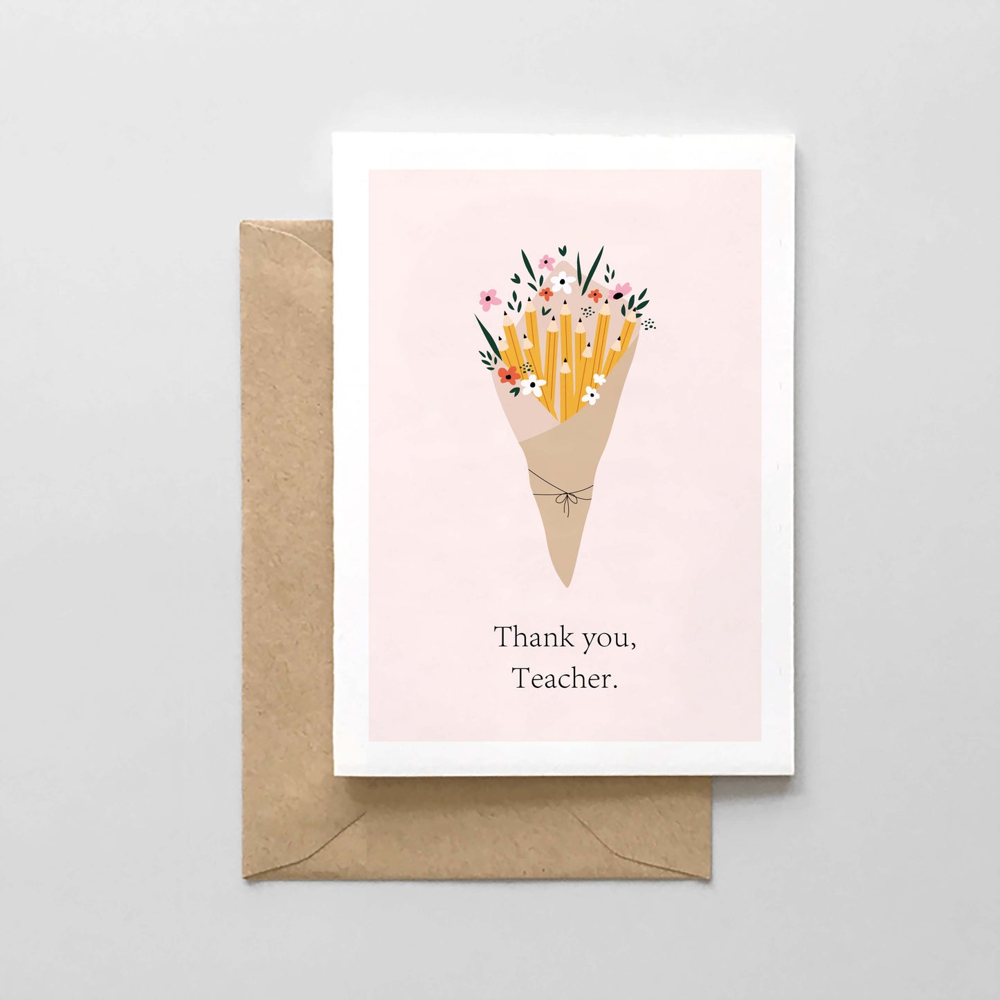 Thank You, Pencil Bouquet Teacher's Appreciation Card
