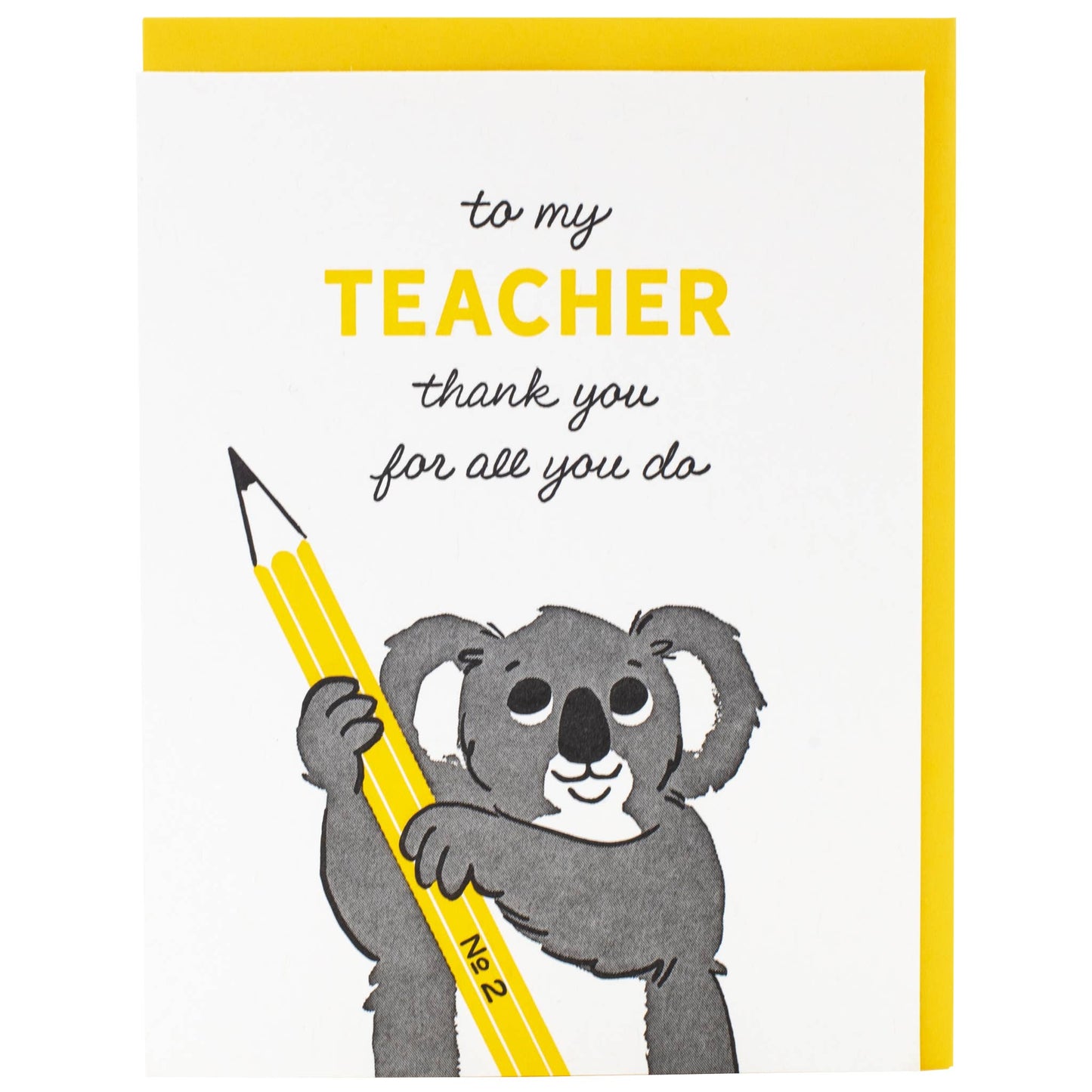 Koala Teacher's Appreciation Card
