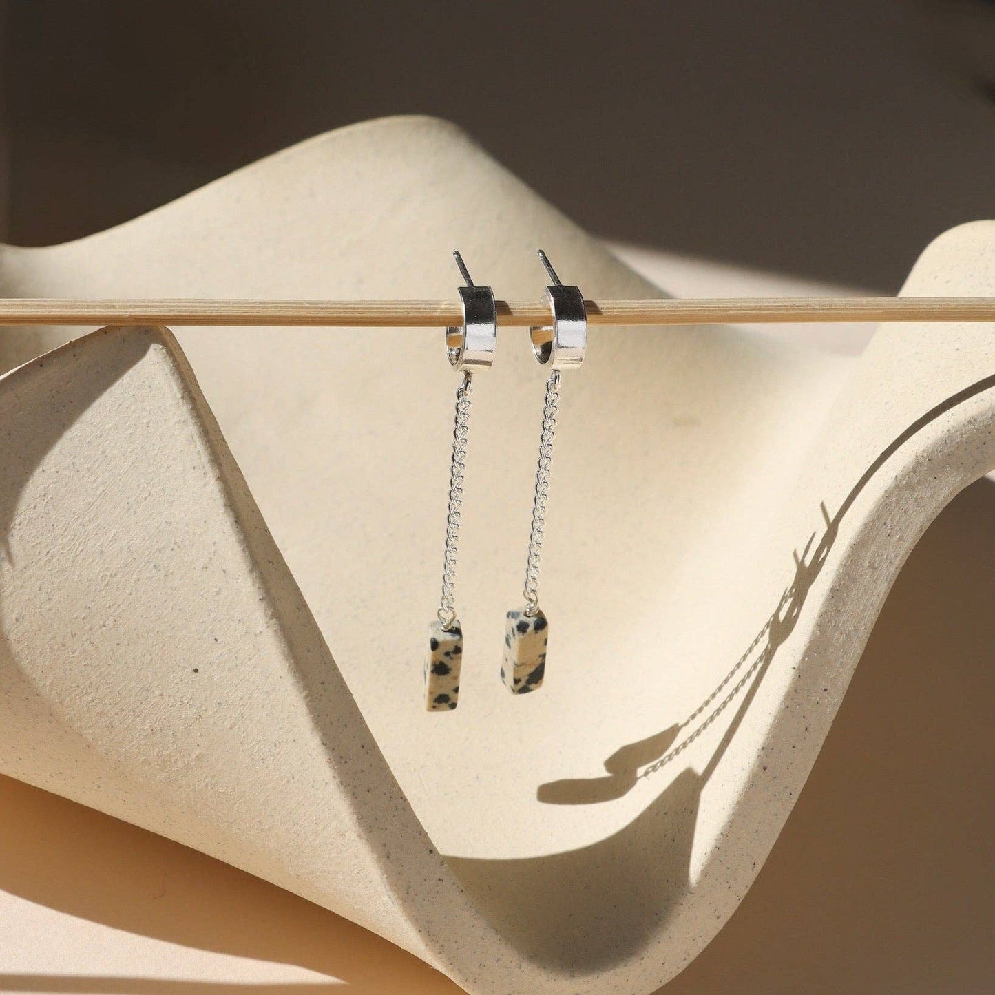 Dalmatian Jasper Drops| 14k Gold Fill