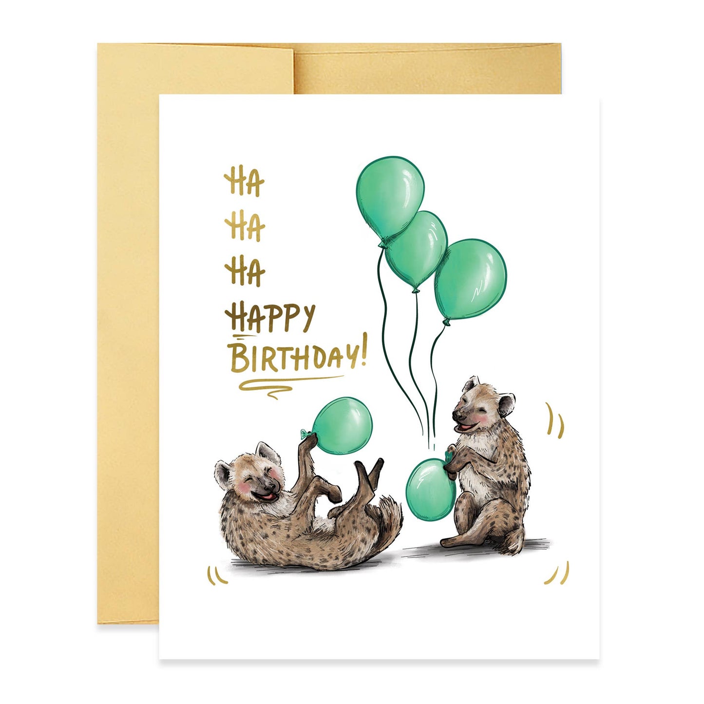 Ha Ha Ha Hyena Birthday Card