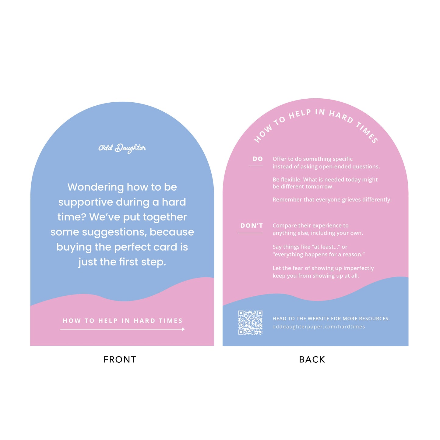 So Shitty Hard Times Sympathy & Encouragement Card