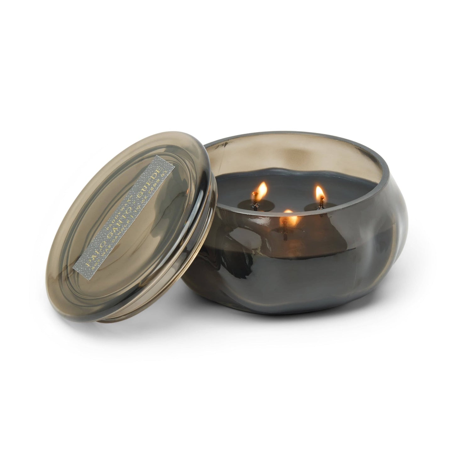 Paddywax Basalt 10 Oz Organic Shaped Candle | Palo Santo + Suede