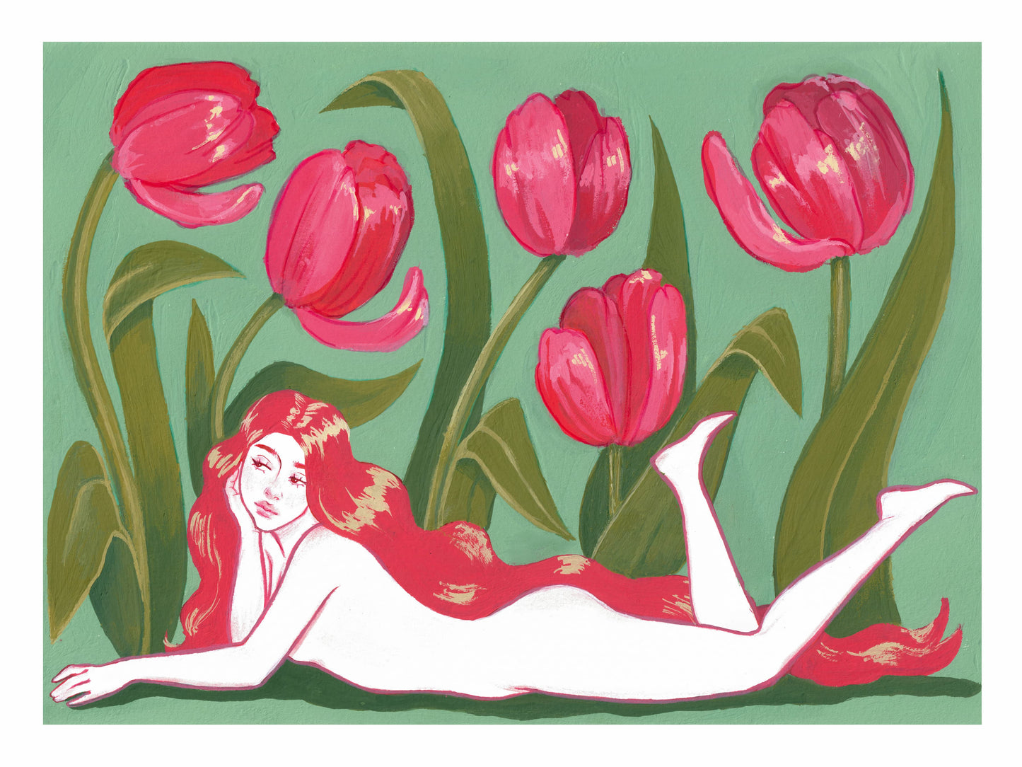 Floralescent Print 9" x 12"