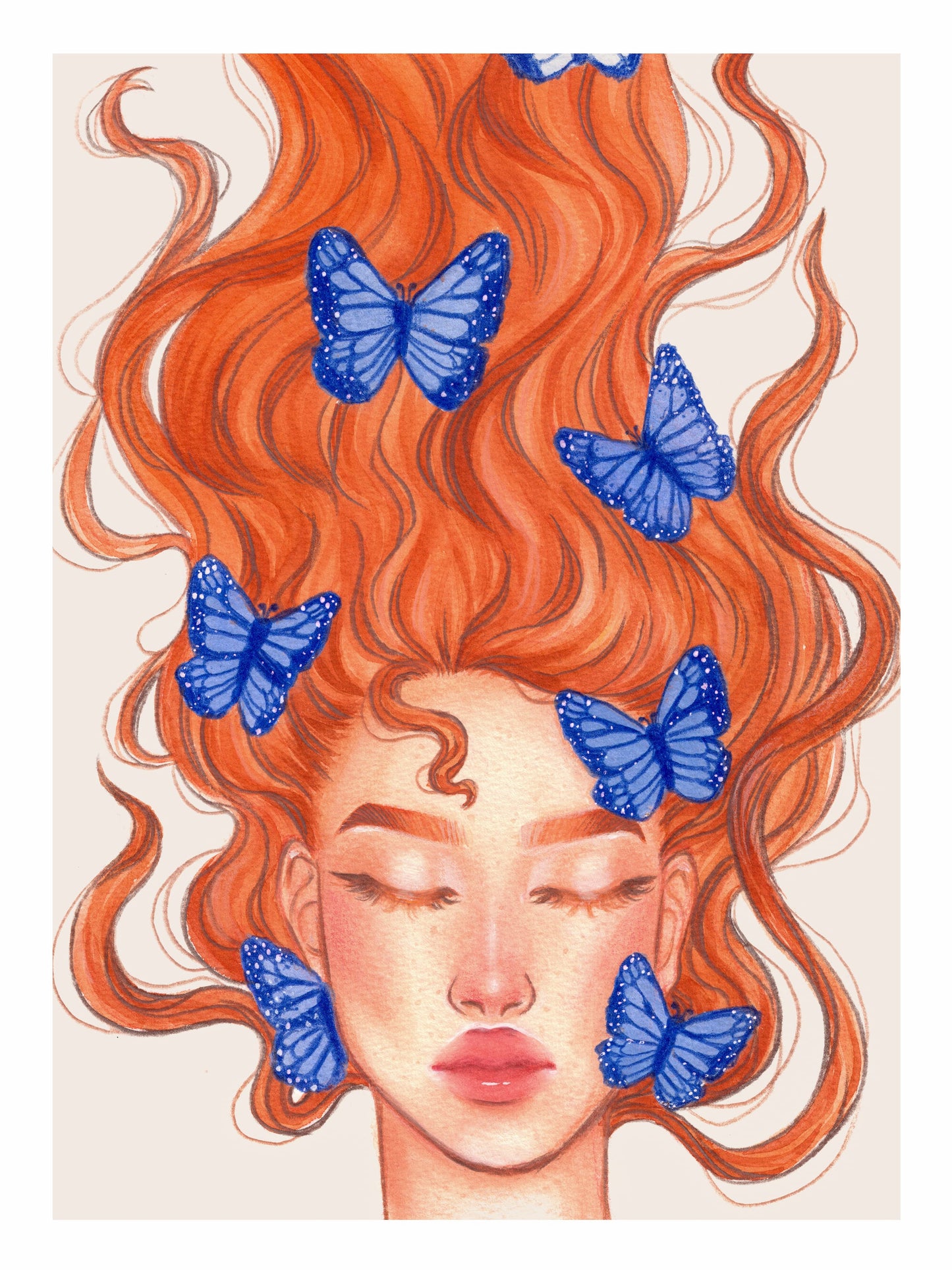 Fluttering Dreams Print 9" x 12"