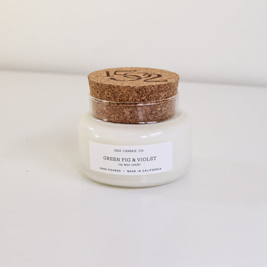 1502 Apothecary Jar Candle | Green Fig & Violet