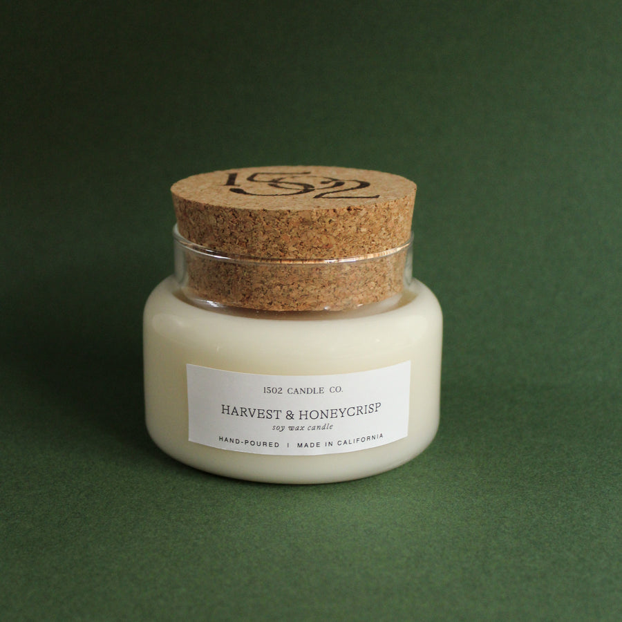 1502 Apothecary Jar Candle | Harvest & Honeycrisp