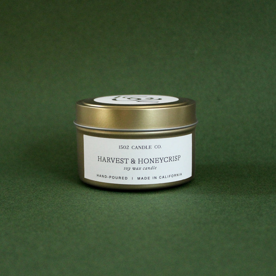 1502 Travel Tin Candle | Harvest & Honeycrisp
