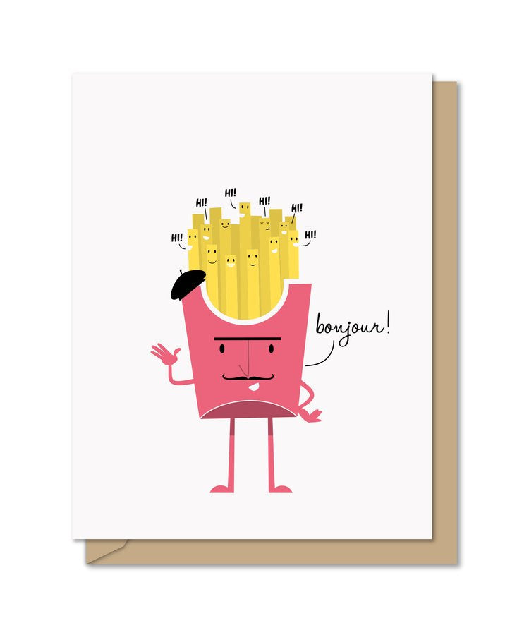 Bonjour Pomme Frites Card