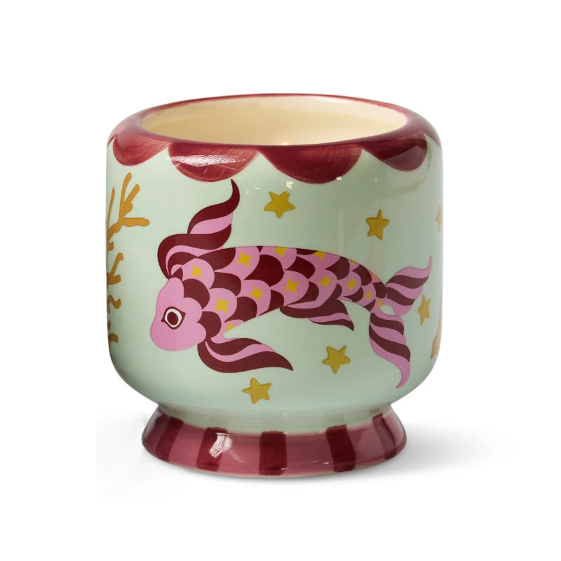 Paddywax 8 oz A Dopo Handpainted Koi Candle
