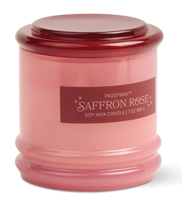 Paddywax 7 oz Stacked Candle | Saffron Rose
