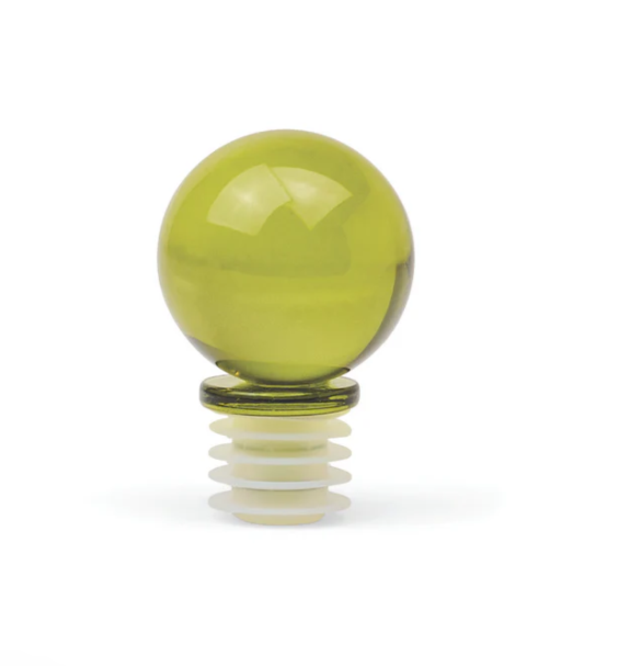 The Moony Glass Bottle Stopper | Olive